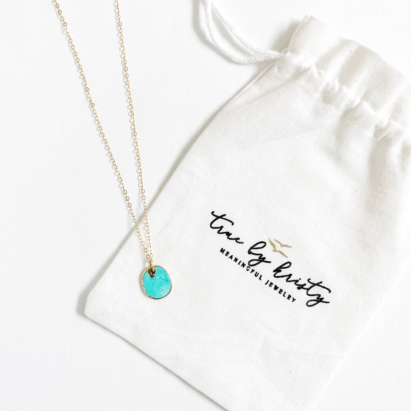 Free Spirit Turquoise Necklace Gold Filled