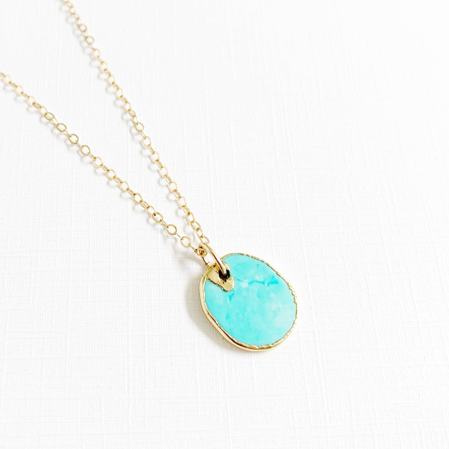 Free Spirit Turquoise Necklace Gold Filled