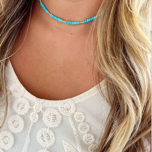 Free Spirit Turquoise Beaded Necklace